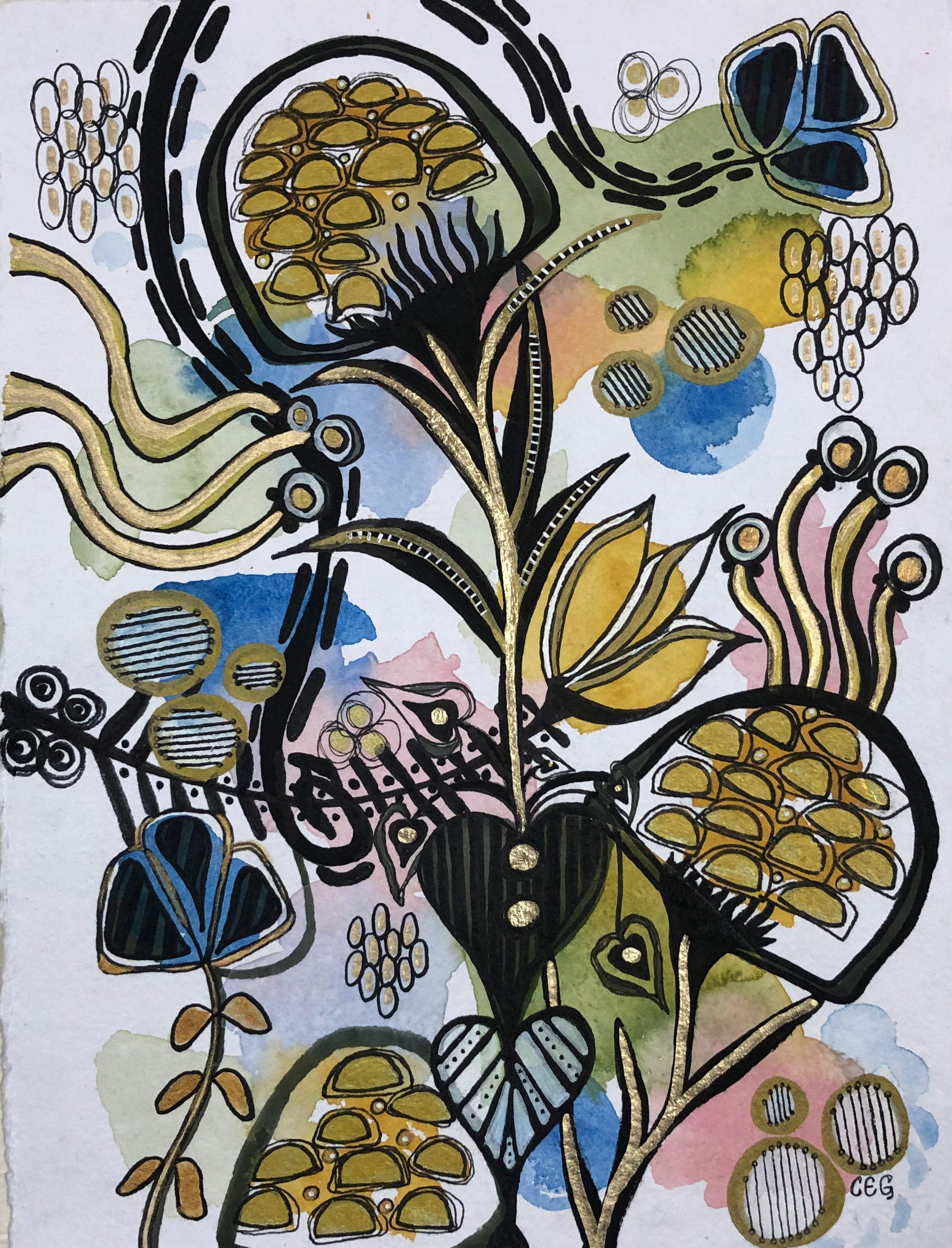 John and Olivia in the Garden